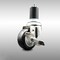 Service Caster 3 Inch 316SS Black Polyurethane Swivel 1-1/2 Inch Expanding Stem Caster Brake SCC-SS316EX20S314-PPUB-BLK-TLB-112 - alternate 1